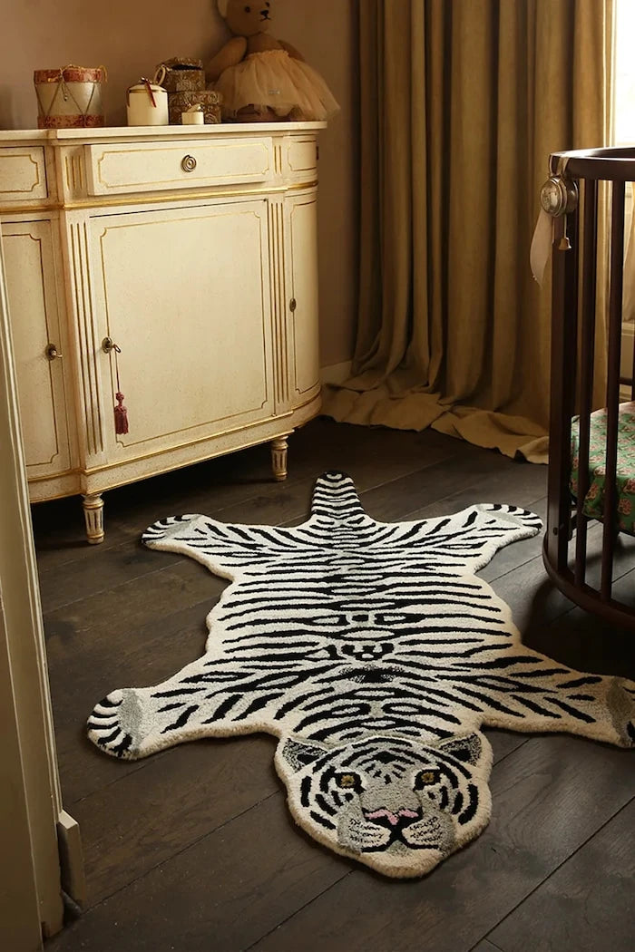 Doing Goods Snowy Tiger Yün Halı 150 x 90 x 2 cm