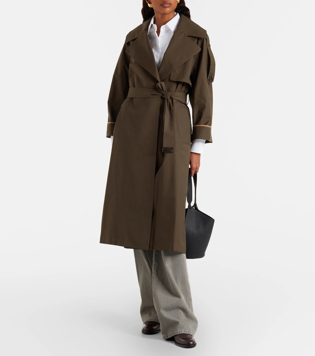Max Mara - The Cube cotton-blend twill trench coat