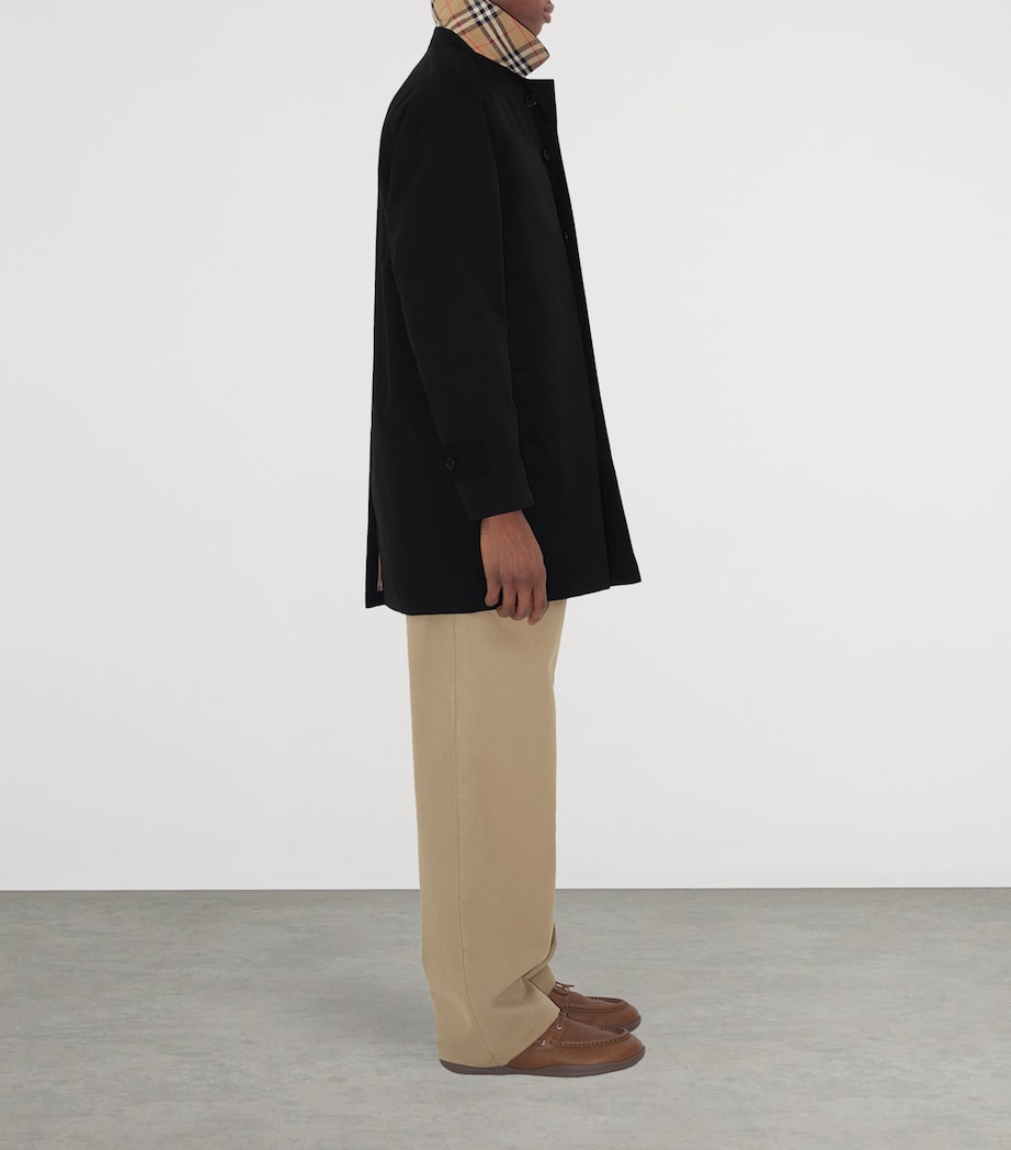 Black Cotton Camden Heritage Short Car Coat