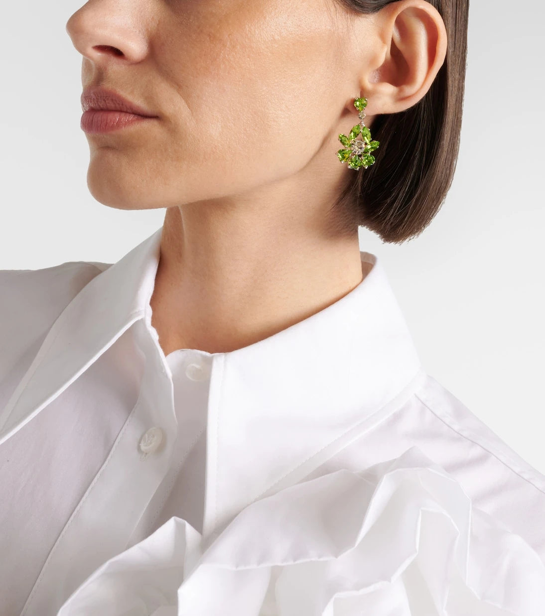 Simone Rocha - أقراط Heartbloom المتدلية المُرصّعة