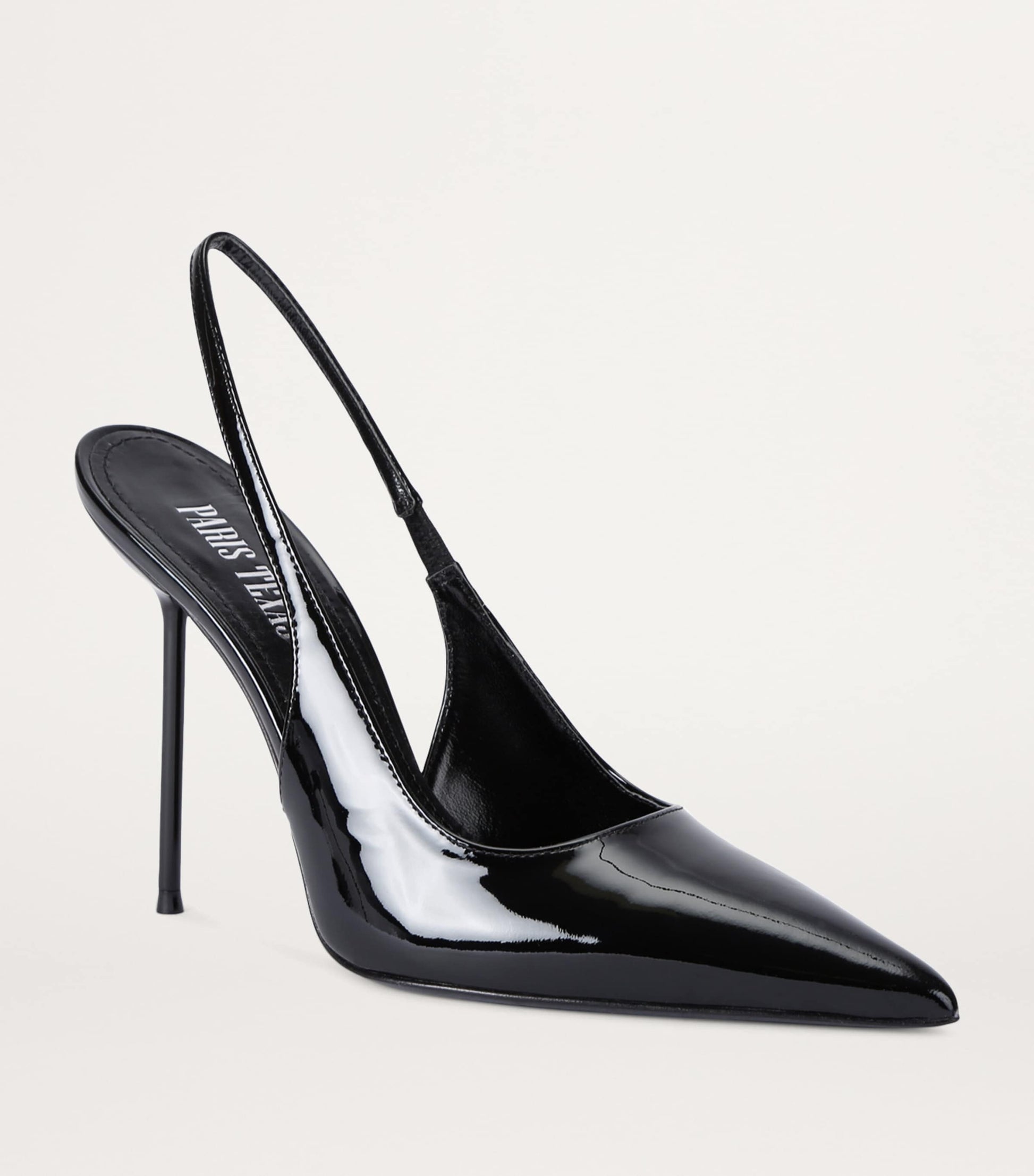Patent Leather Lidia Slingback Pumps 105 BLACK