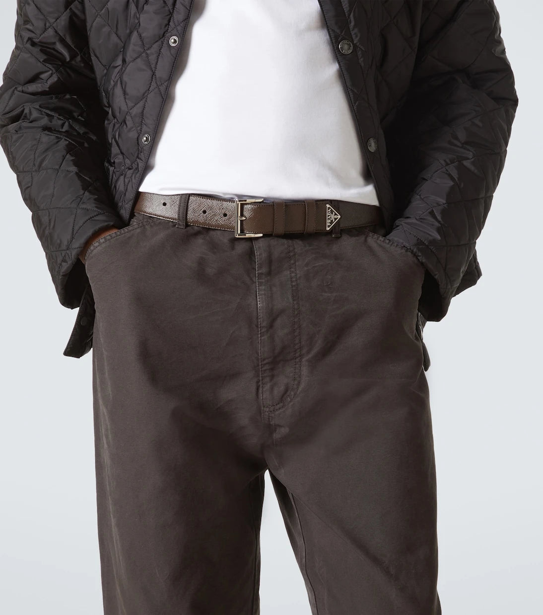 Prada - Saffiano leather belt