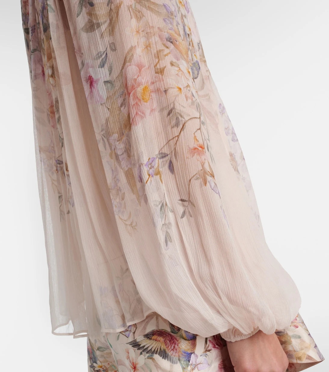 Zimmermann - Rebellion printed sheer blouse