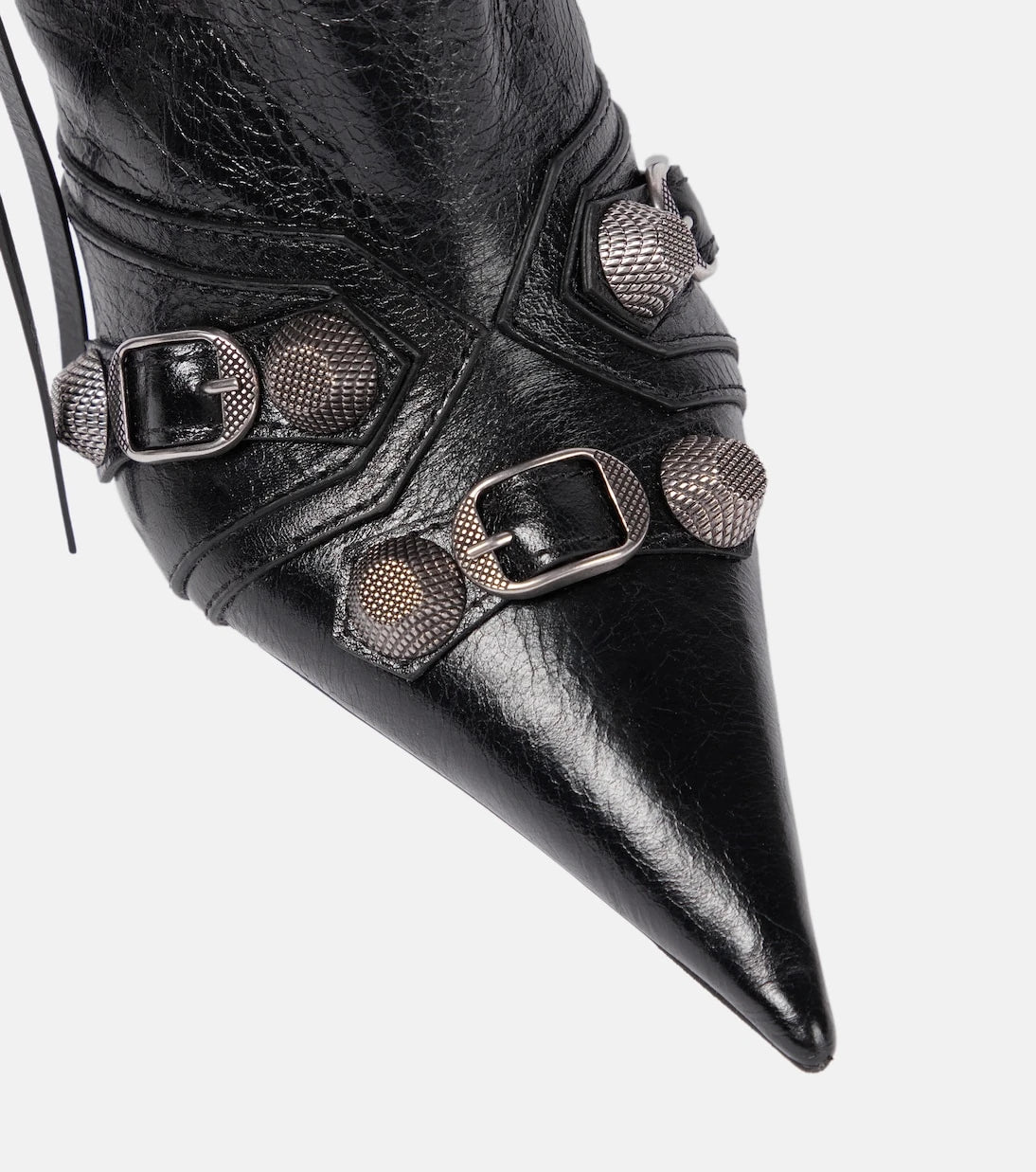 Balenciaga - Cagole leather ankle boots