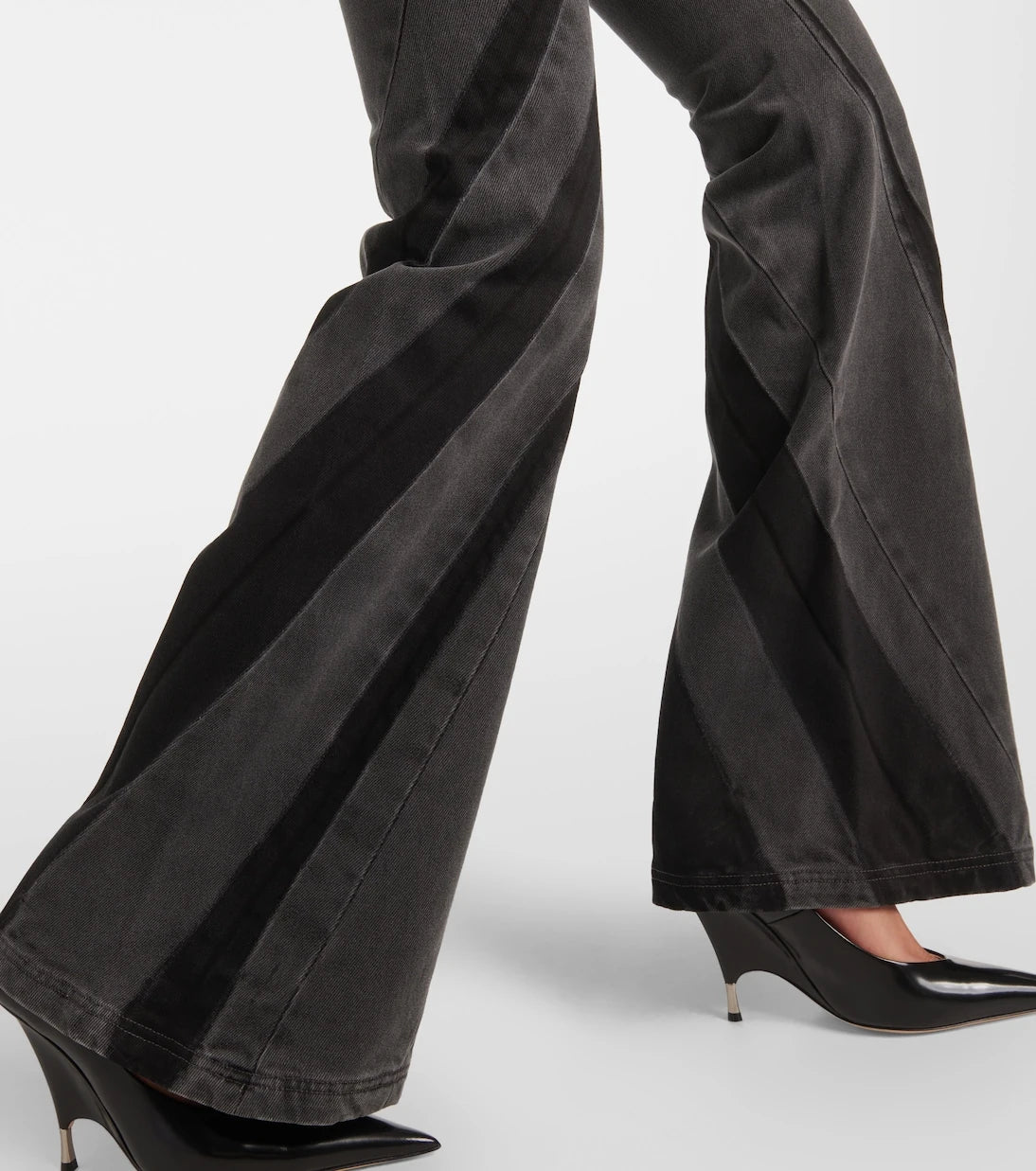 Dion Lee - Darted mid-rise flared jeans