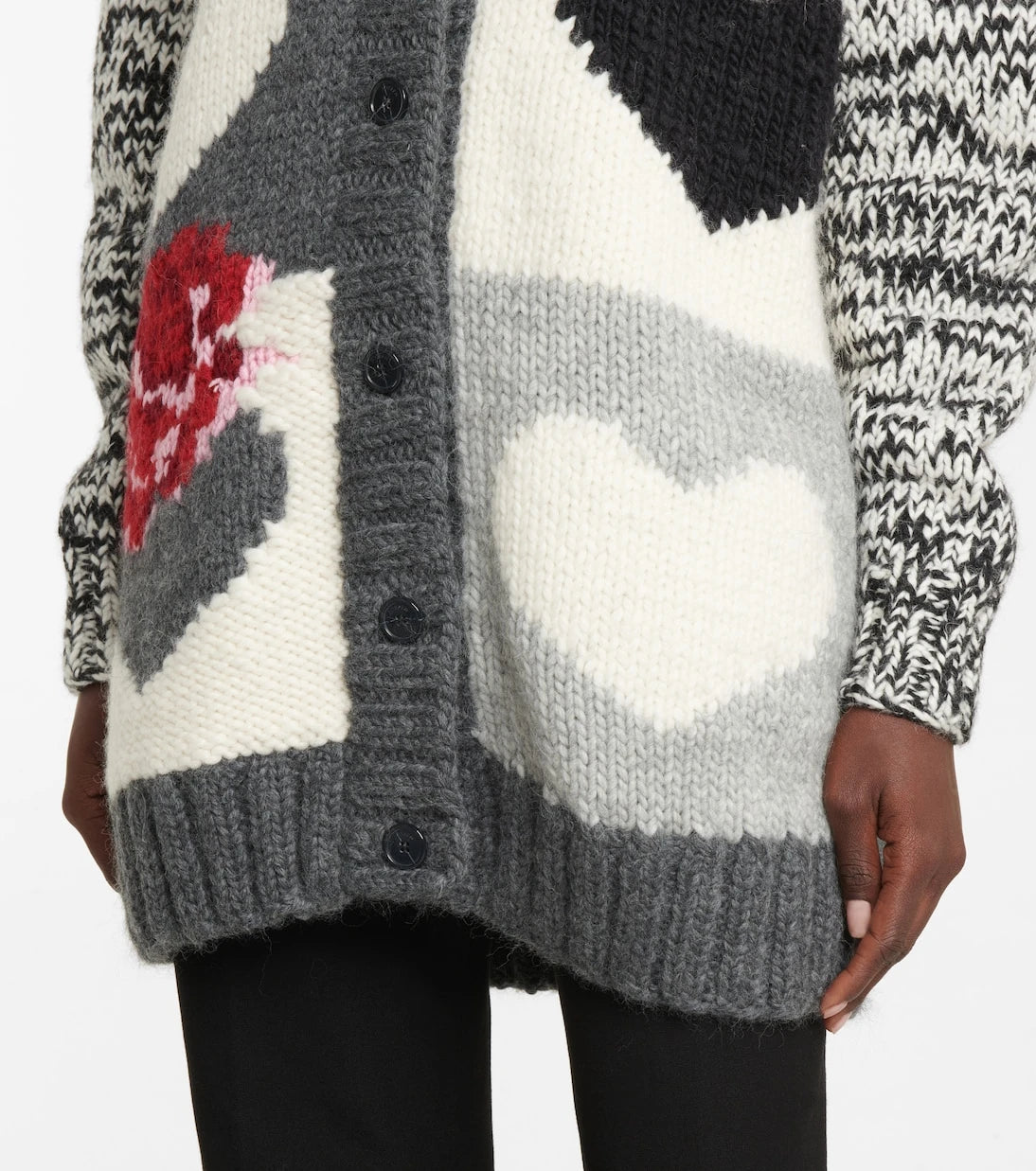 Joseph - Intarsia wool-blend cardigan