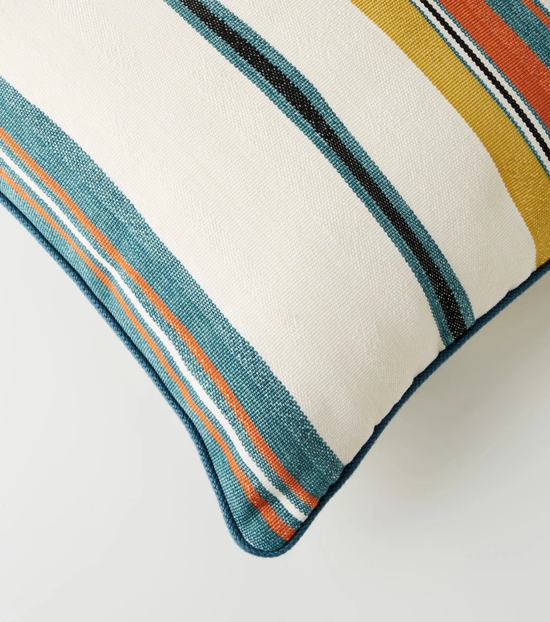 Etro - وسادة قطنية جاكار مخططة