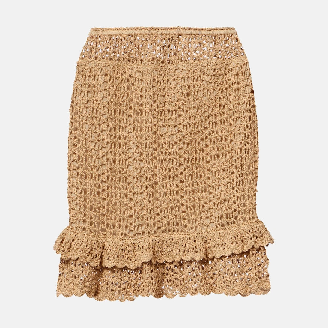Anna Kosturova - Brigitte crochet cotton miniskirt