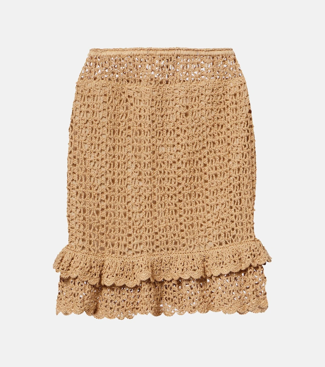 Anna Kosturova - Brigitte crochet cotton miniskirt