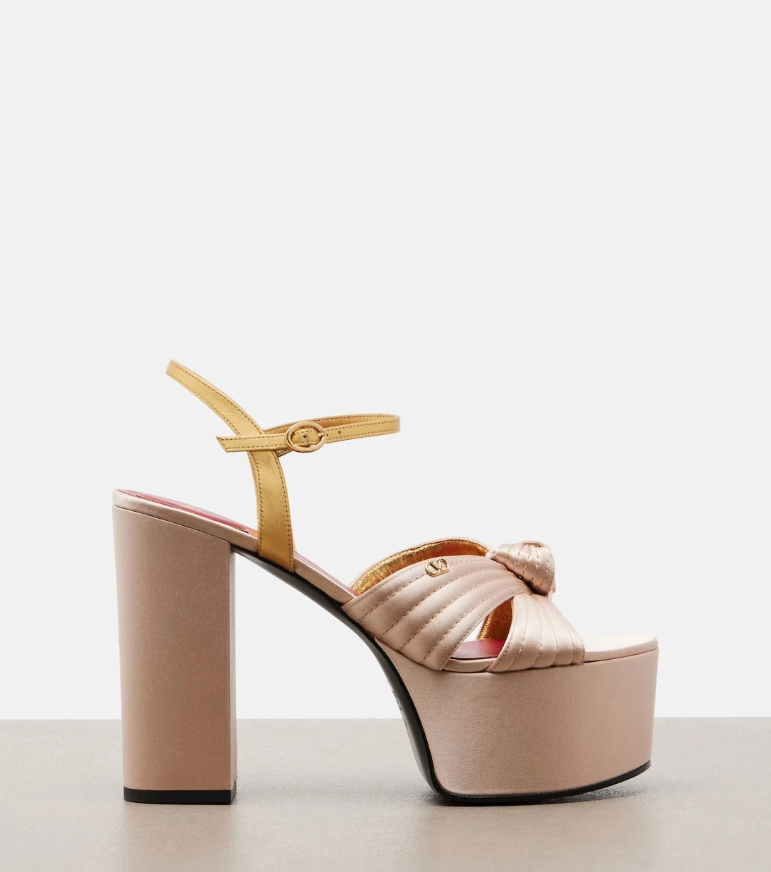Valentino Garavani - Crasher satin platform sandals