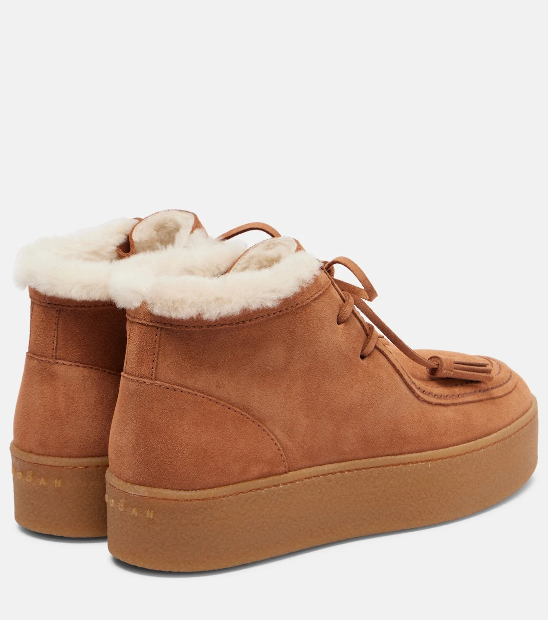 Hogan - H681 suede platform desert boots
