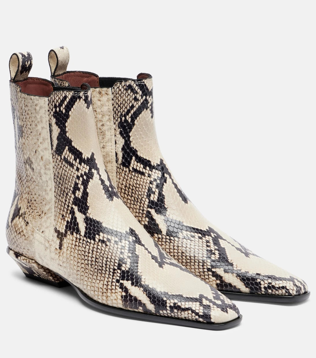 Paris Texas - Bettina snake-print ankle boots
