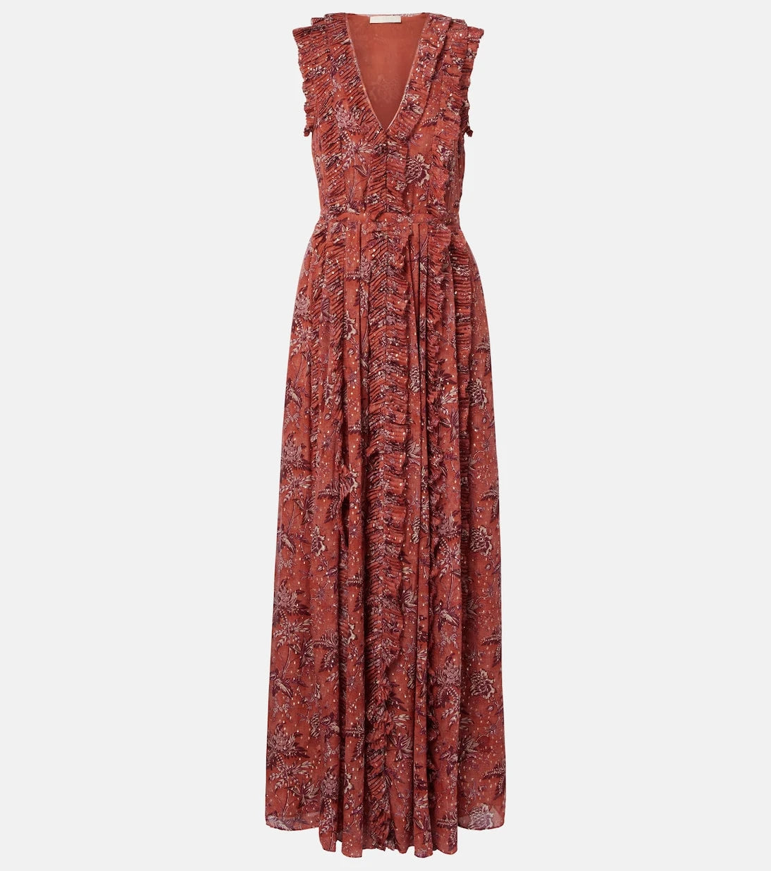 Ulla Johnson - Aida ruffled silk-blend chiffon maxi dress