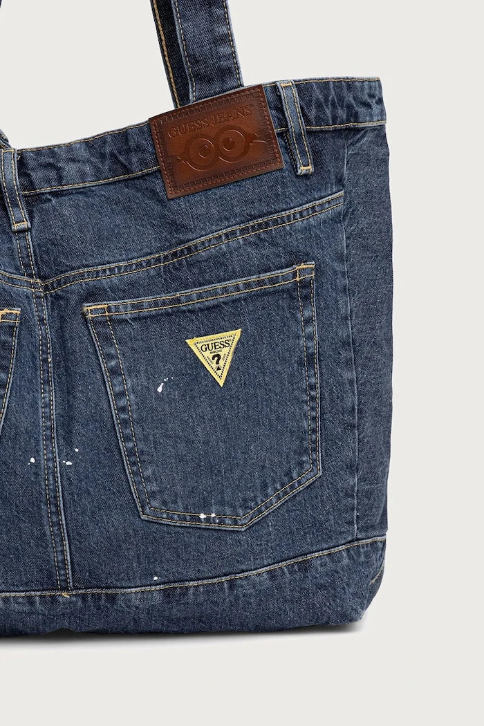 Guess Jeans denim erkek bez çanta