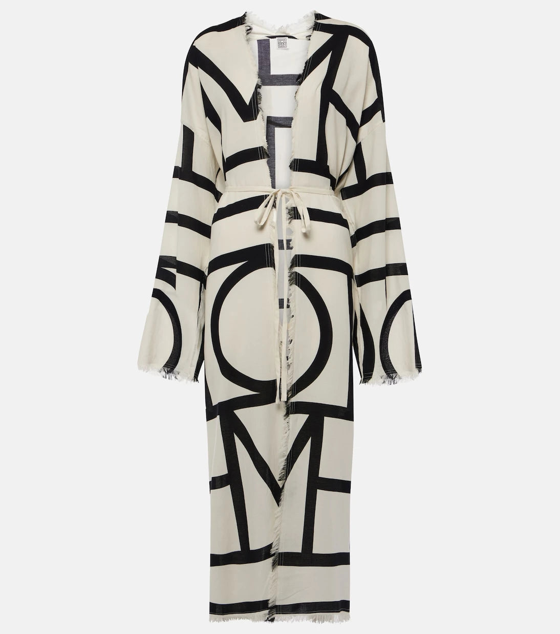 Toteme - Monogram cotton wrap dress