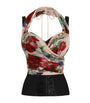 Dolce & Gabbana Multi Floral Print Corset Top