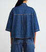 Weekend Max Mara Blue Cropped Denim Shirt