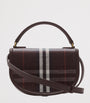 Burberry Brown Mini Canvas Highlands Cross-Body Bag