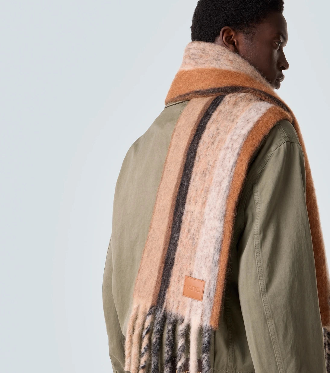 Loewe - Alpaca and wool-blend jacquard scarf