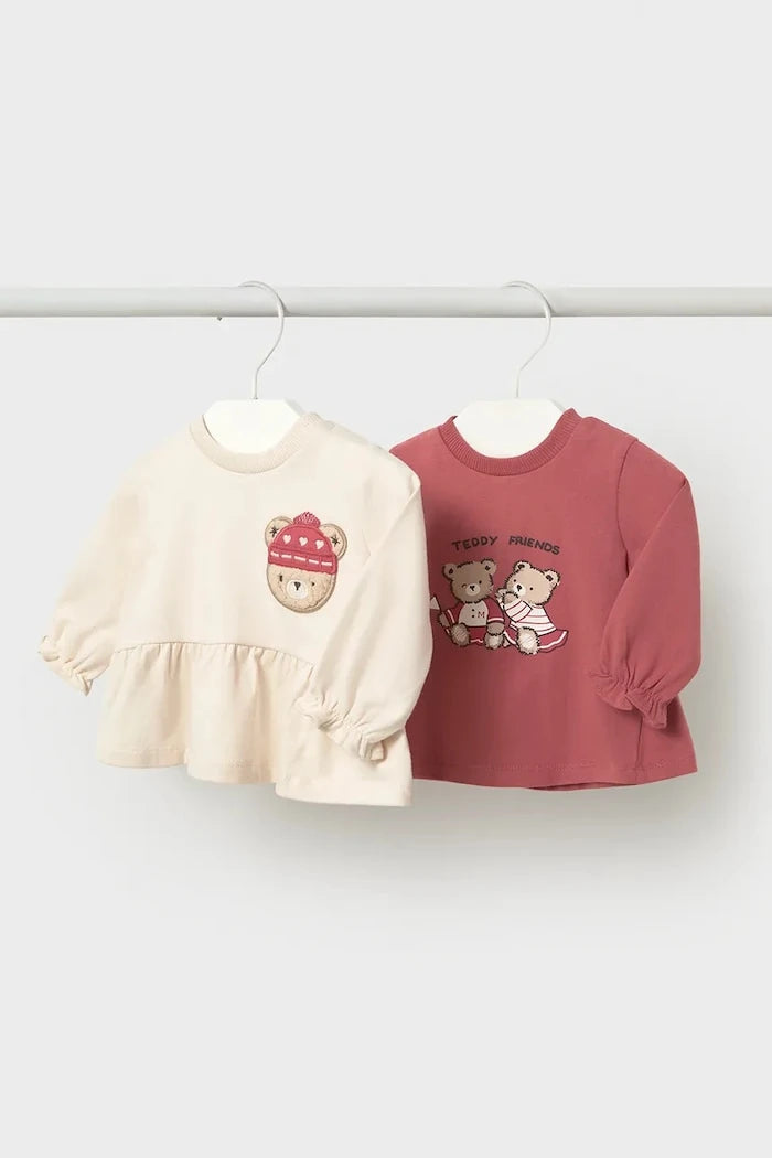 Mayoral Newborn Uzun Kollu Pamuklu Bebek Bluzu 2'li
