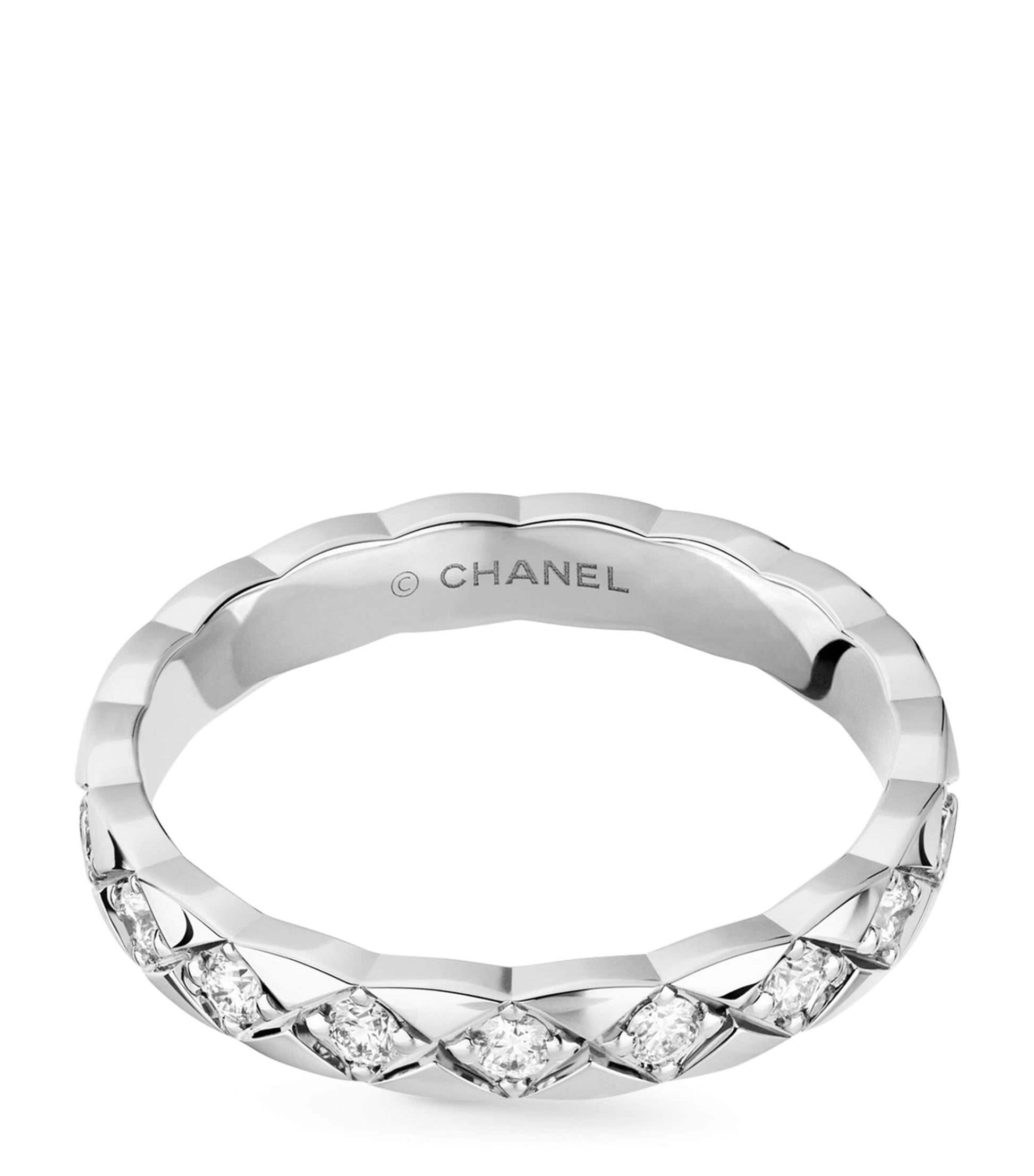 White Gold and Diamond Coco Crush Ring