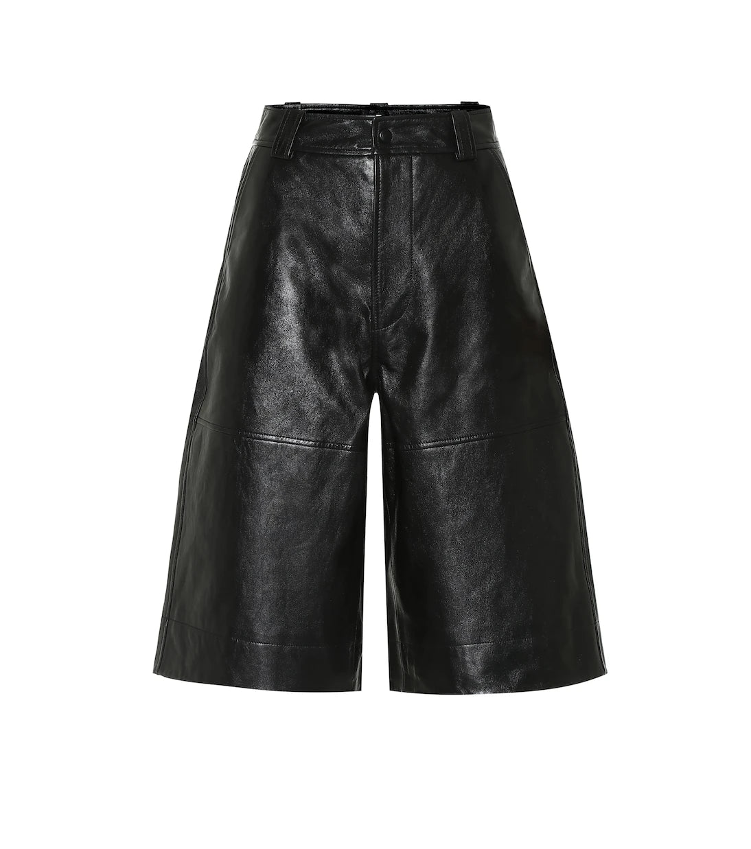Ganni - Leather shorts