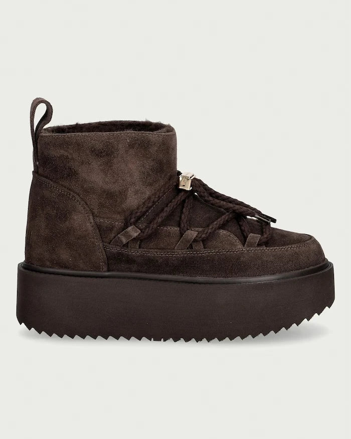 Inuikii Classic Low Platform süet kadın apreski