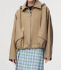 LOEWE Beige Cotton-Blend Stripe-Detail Parka
