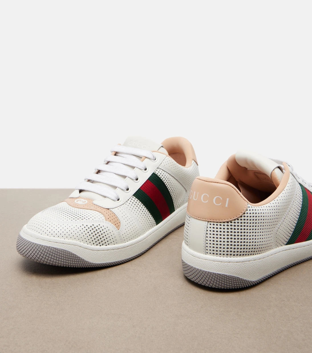 Gucci - Screener leather sneakers