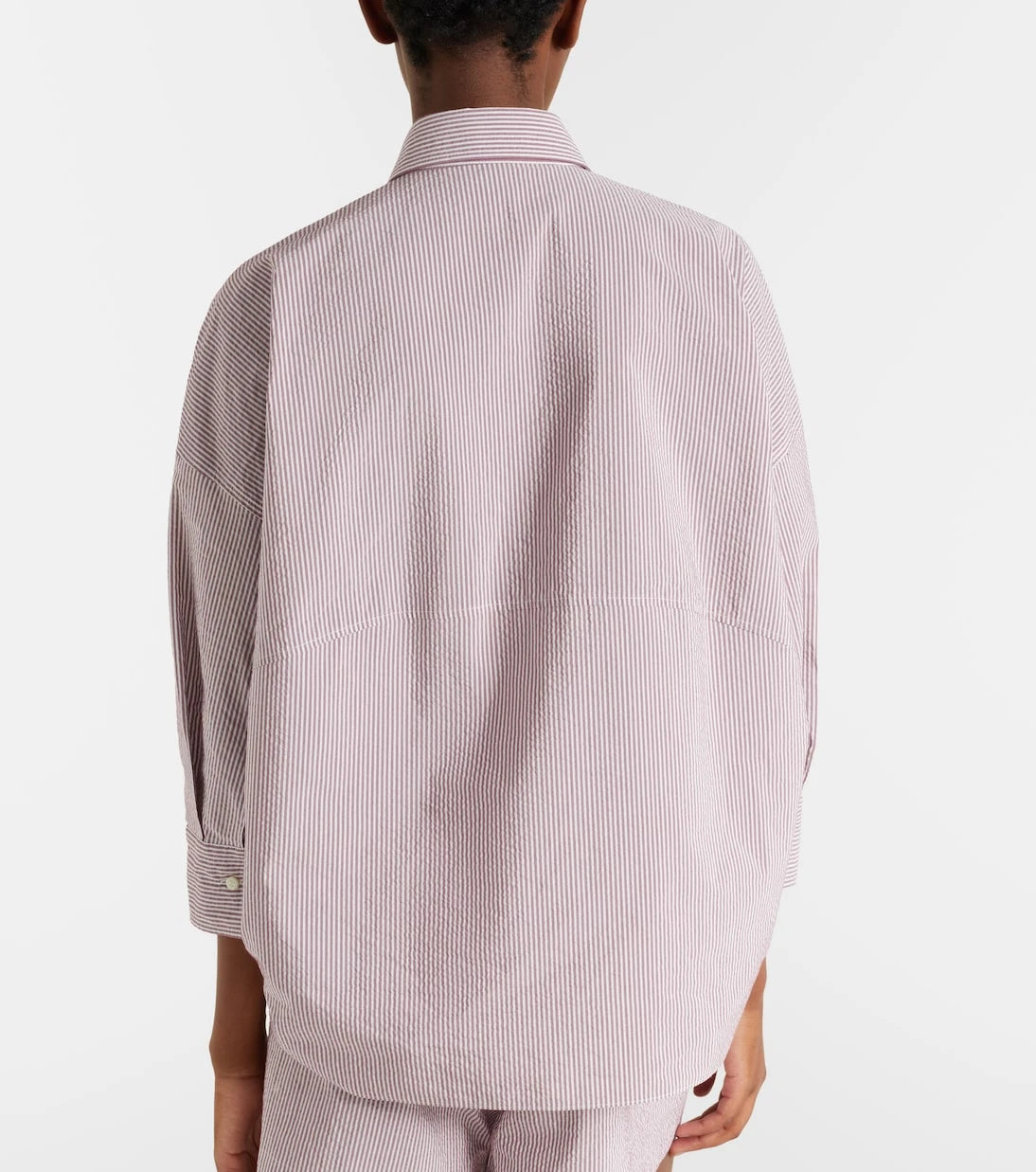 Brunello Cucinelli - Striped cotton-blend shirt