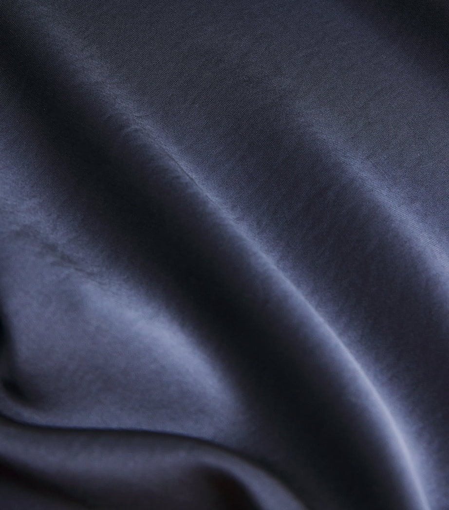 Weekend Max Mara Blue Satin Midi Skirt