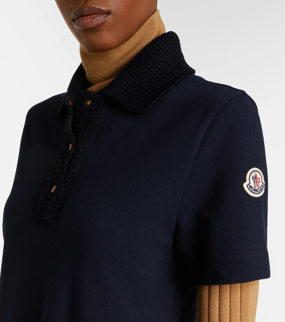 Moncler - Cotton piqué polo dress