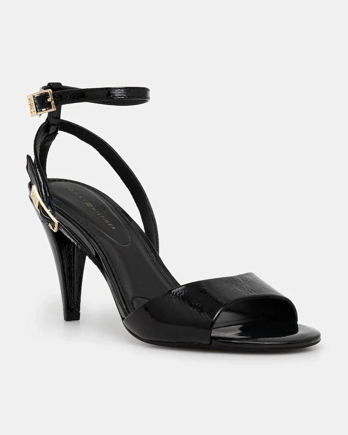 Tommy Hilfiger TH ELEGANT PATENT SANDAL İnce Topuklu Deri Ayakkabı