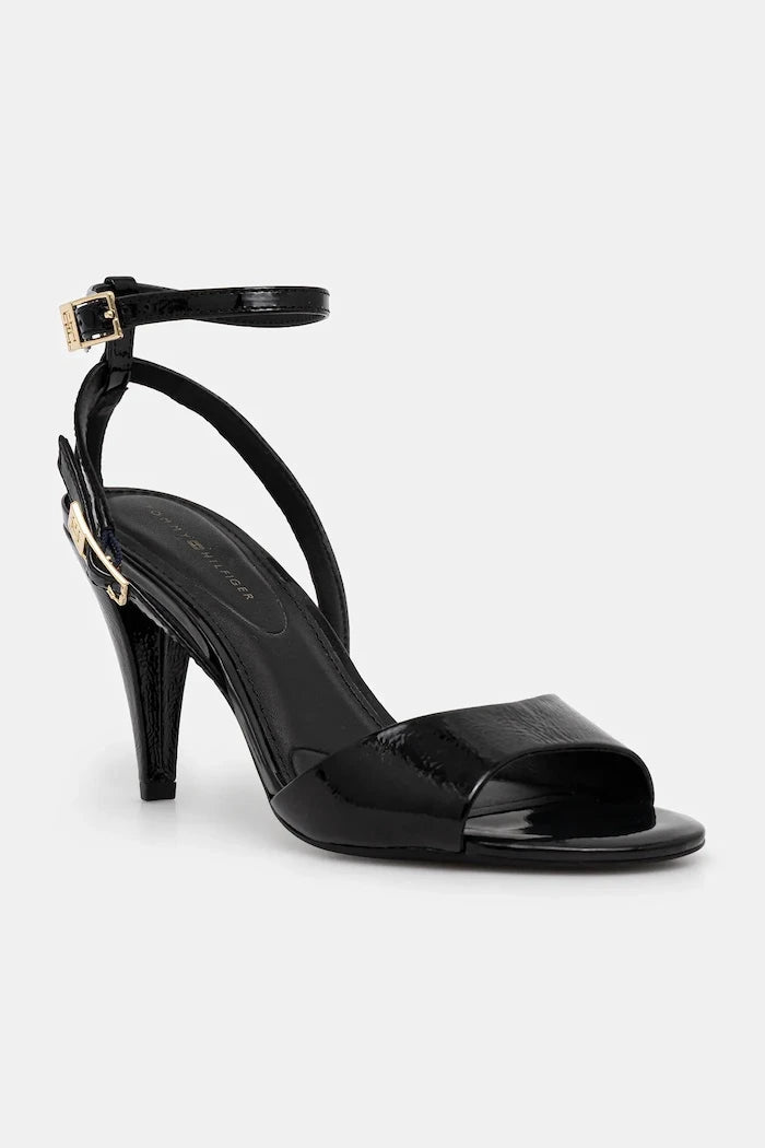 Tommy Hilfiger TH ELEGANT PATENT SANDAL İnce Topuklu Deri Ayakkabı
