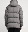 Grey Nylon Crinkle Reps Down Parka