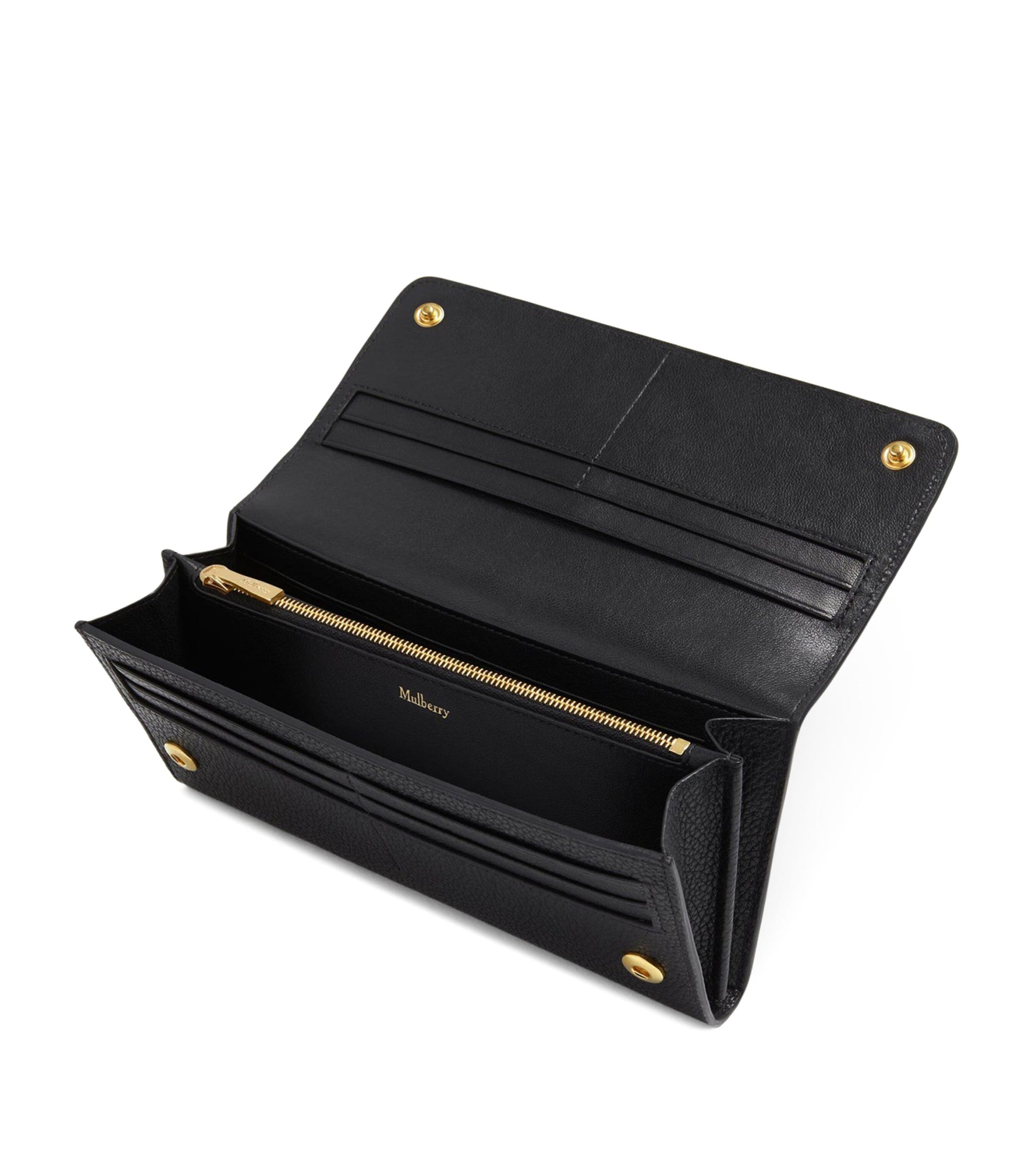 Mulberry Black Leather Continental Wallet