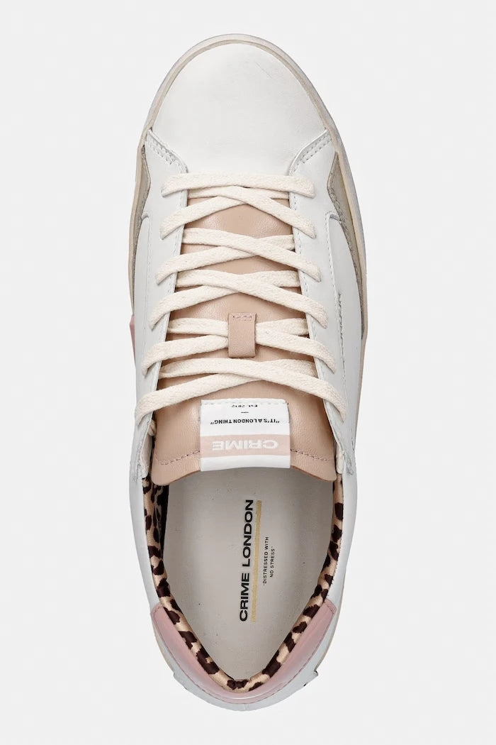 Crime London DISTRESSED Deri Sneakers