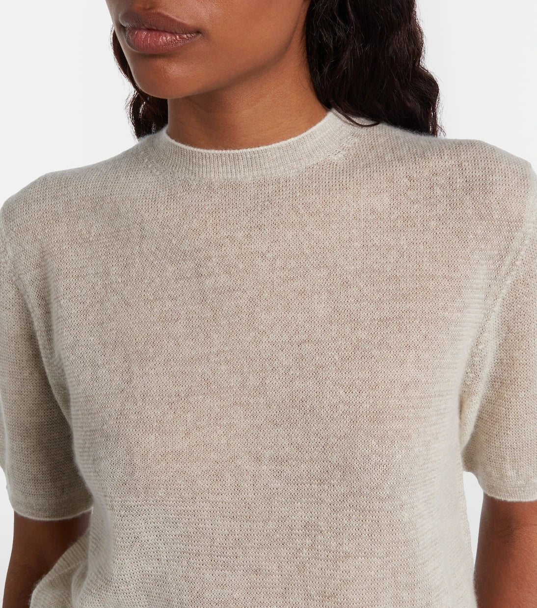 Loro Piana - Walnut cashmere, wool, and silk top