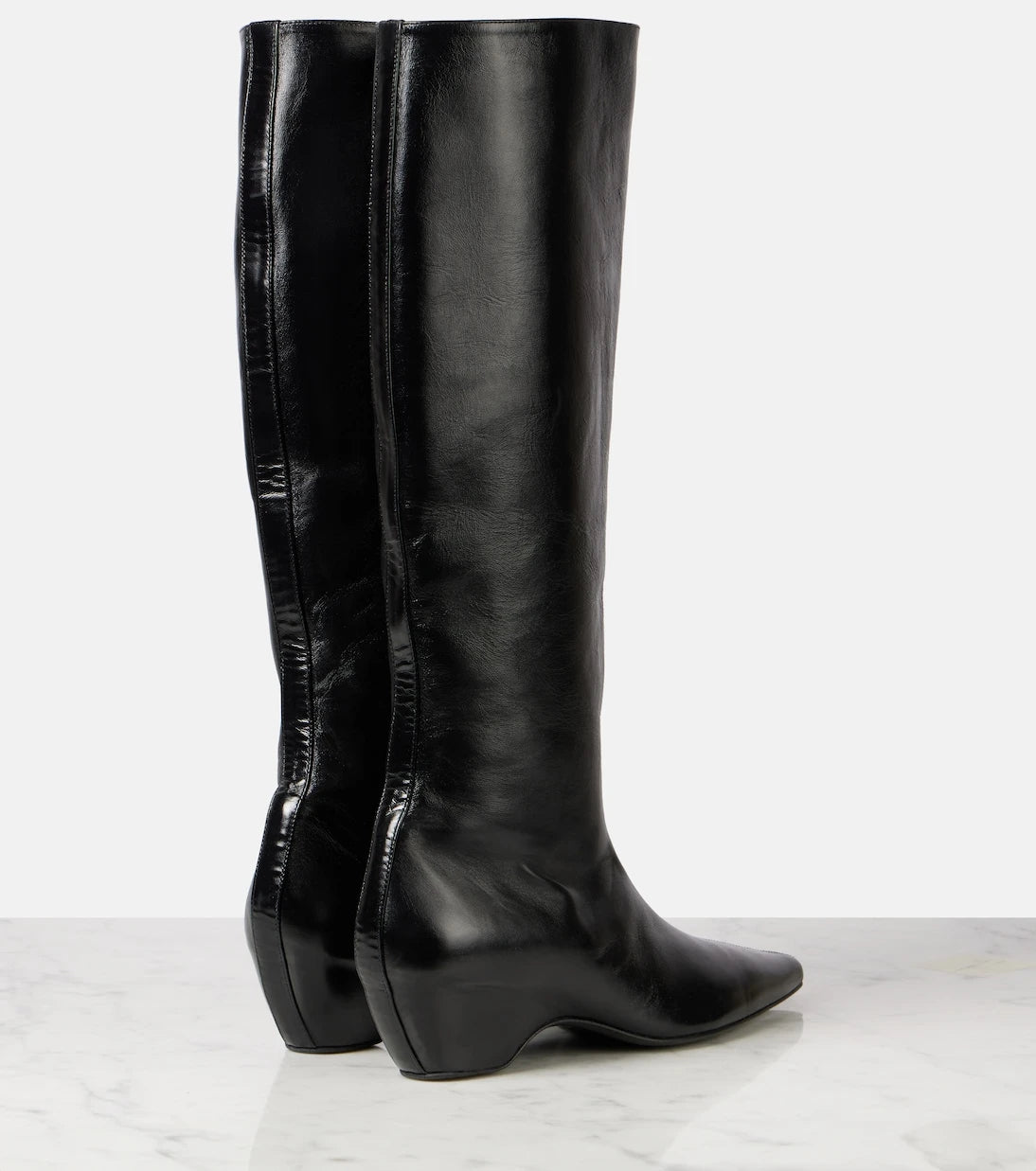 Khaite - Sybil 40 leather knee-high boots