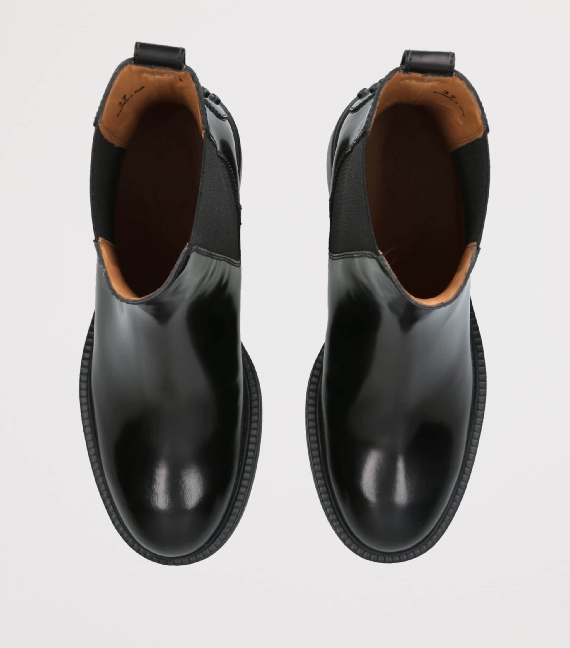 Tod's Black Patent Leather Ankle Boots 55