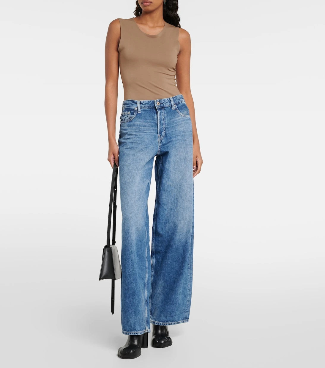 AG Jeans - Mari high-rise wide-leg jeans