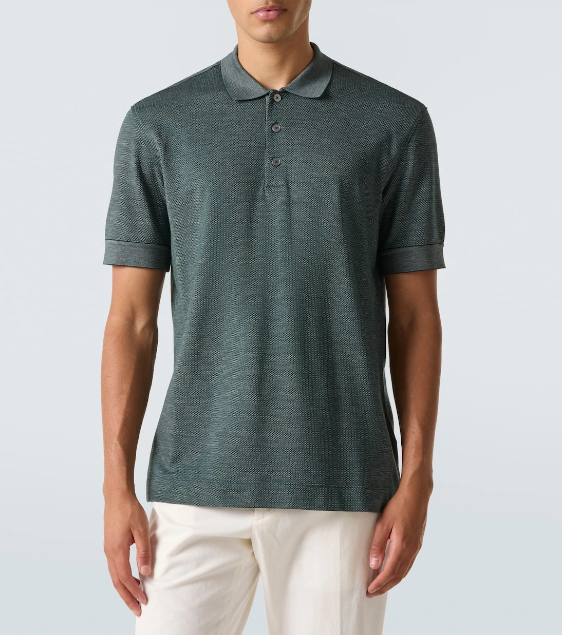 Zegna - Cotton and silk polo shirt