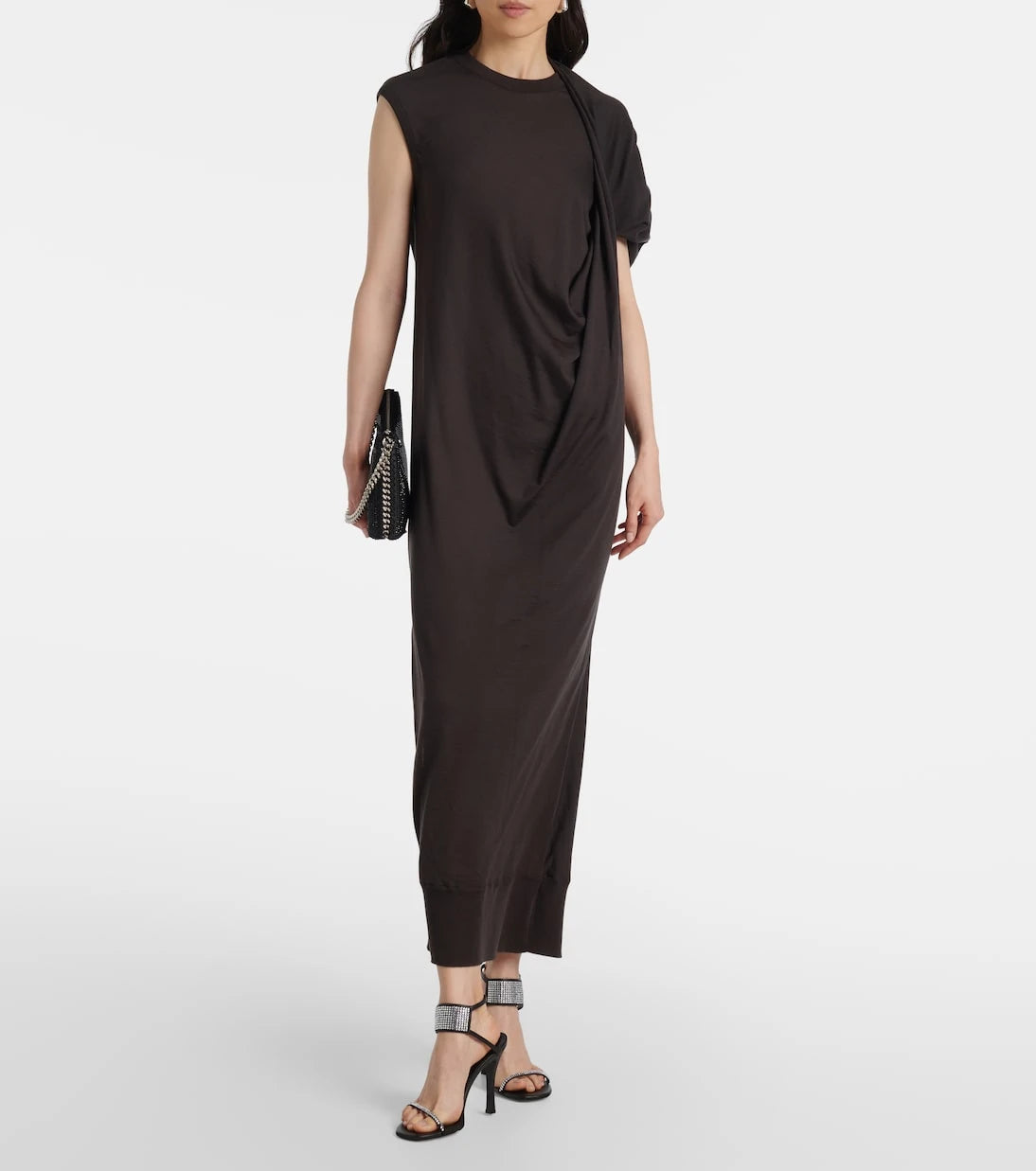 Stella McCartney - Draped wool maxi dress