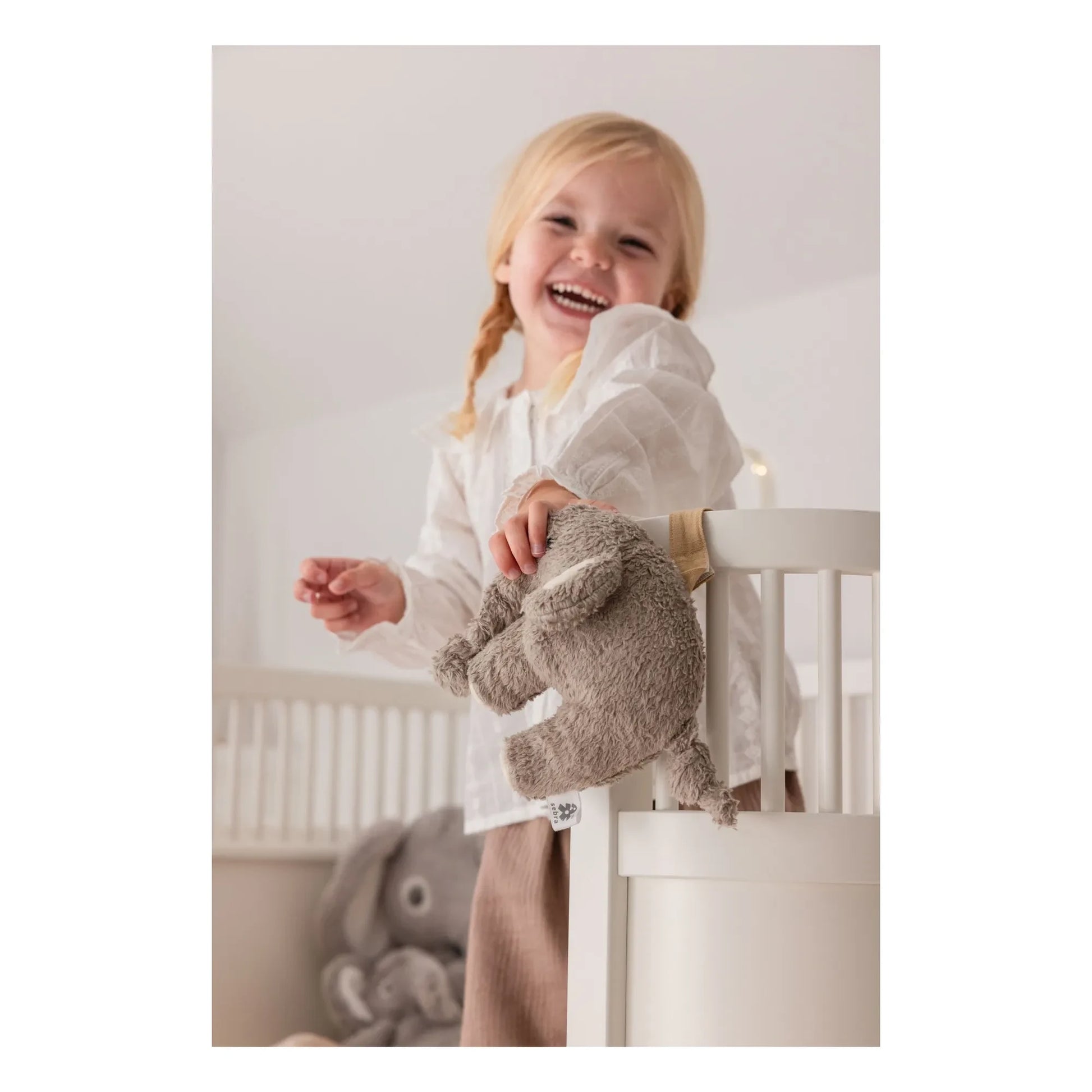 Sebra - Elephant musical mobile | Grey