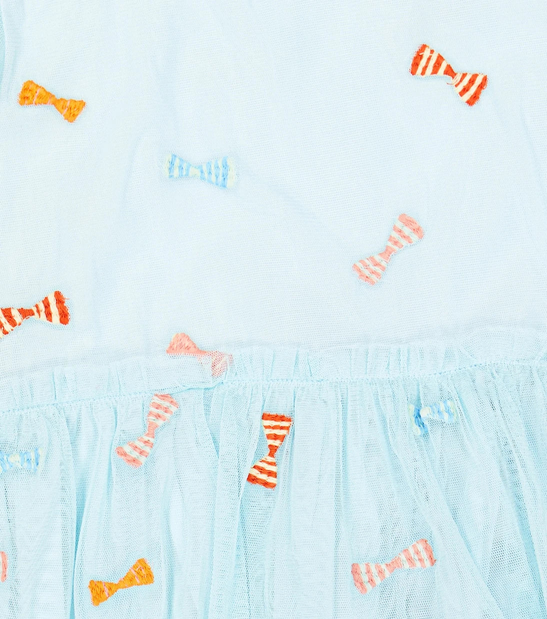 Stella McCartney Kids - Bow-detail embroidered dress