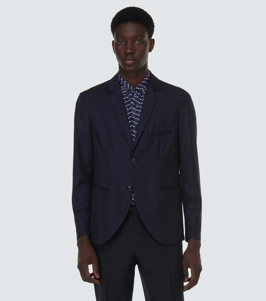 Giorgio Armani - Single-breasted virgin wool blazer