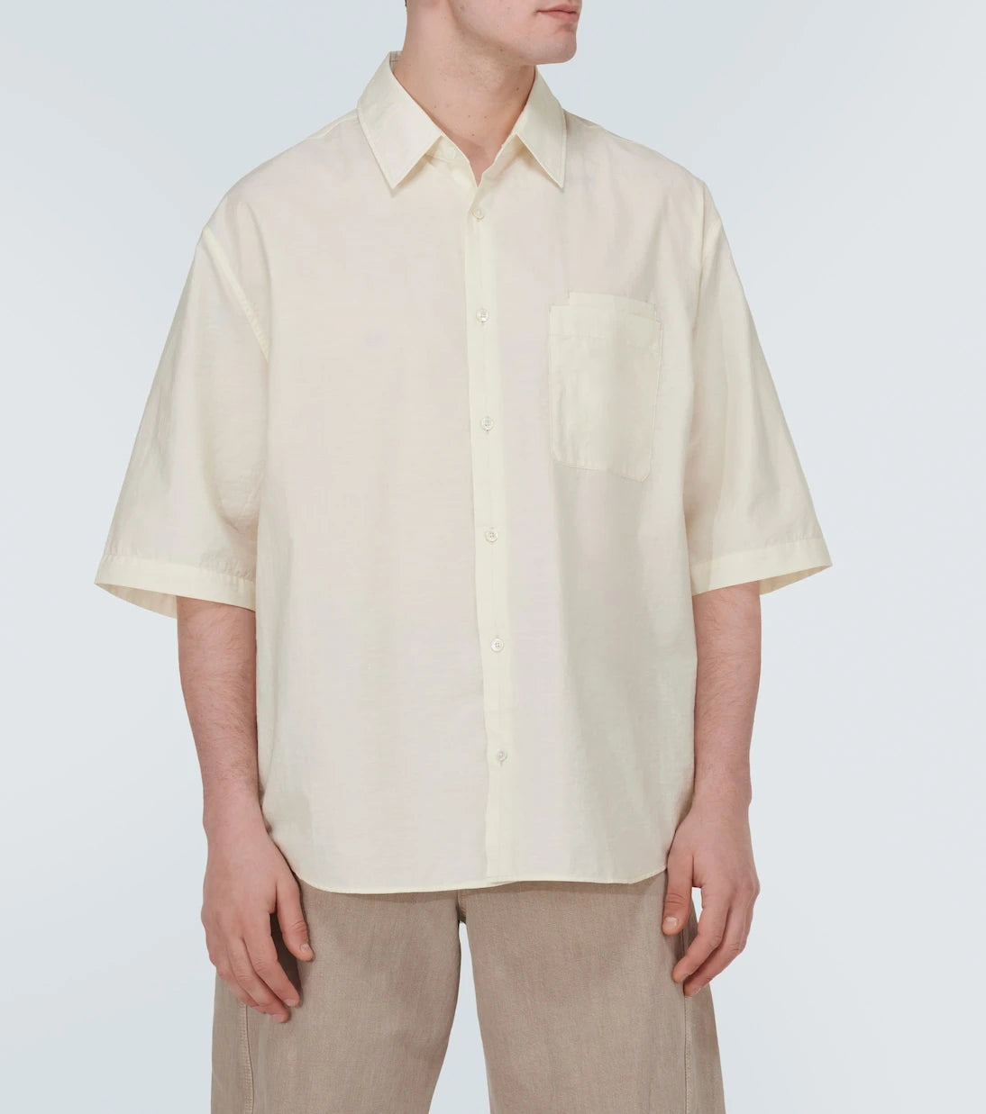 Lemaire - Oversized cotton-blend shirt