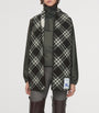Burberry Black Wool Check Scarf