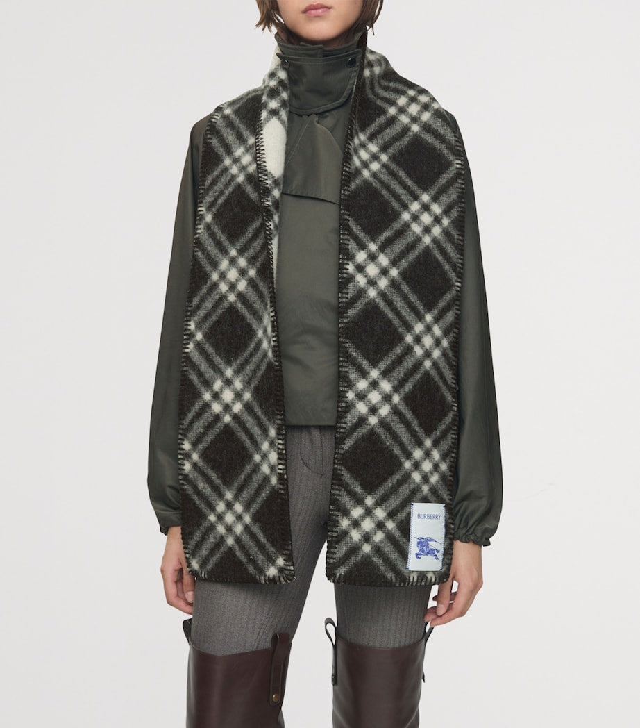 Burberry Wool Check Scarf