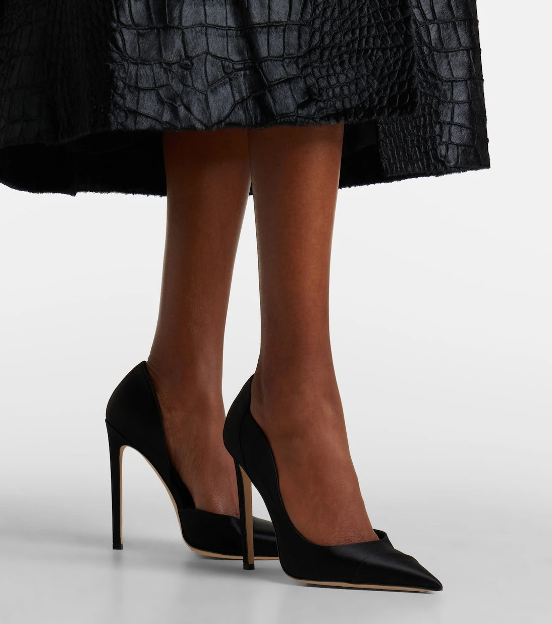 Jimmy Choo - حذاء بريجيت 120 بكعب عالٍ من الساتان